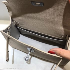 Hermès Новая модель Kelly Импортная кожа с отпечатками ладоней, о