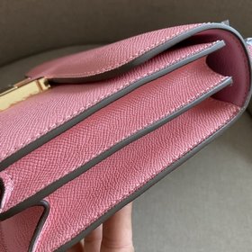 Hermès 【Сумка стюардессы Kang】 Кожа с текстурой ладони, золотые 