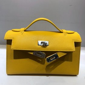 Hermès  Новая модель Kelly 22, импортная кожа с отпечатками ладо