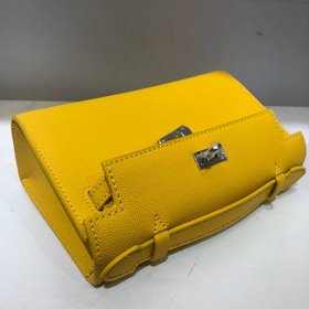 Hermès  Новая модель Kelly 22, импортная кожа с отпечатками ладо