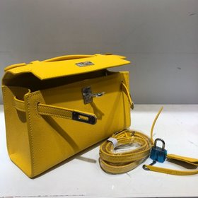 Hermès  Новая модель Kelly 22, импортная кожа с отпечатками ладо