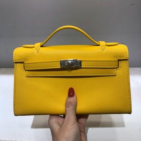 Hermès  Новая модель Kelly 22, импортная кожа с отпечатками ладо