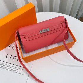 Hermès в подарочной коробке Двусторонняя сумка Kelly с кошельком