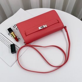 Hermès в подарочной коробке Двусторонняя сумка Kelly с кошельком
