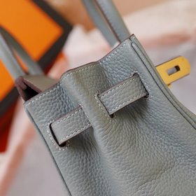 Hermès (новый фон цвета платины) с текстурой личи, 35 см, импортн