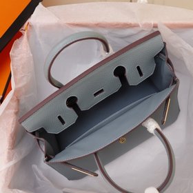 Hermès (новый фон цвета платины) с текстурой личи, 35 см, импортн