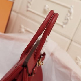 Hermès (платиновый) с текстурой личи, 35 см, импортная кожа телен