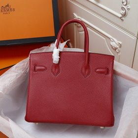 Hermès (платиновый) с текстурой личи, 35 см, импортная кожа телен