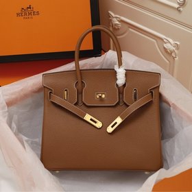 Hermès (новый фон цвета платины) с текстурой личи, 35 см, импортн