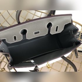 Hermès Платформа из платинового канваса с кожаными деталями Кожа