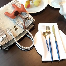 Hermès Платиновый крокодил ~ Серый Артикул： 0209618800 (25 см) Ар
