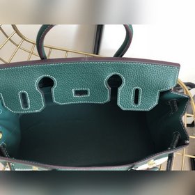 Hermès Сумка Hermes из платинового канваса с кожаной отделкой Ко