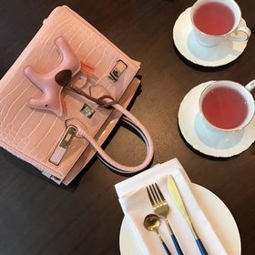 Hermès Платиновый крокодил ~ Розовый Артикул： 0209618800 (25 см)