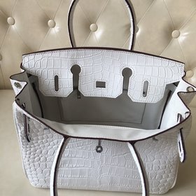 Hermès Осенне-зимний хит продаж, объемная сумка из платинового к