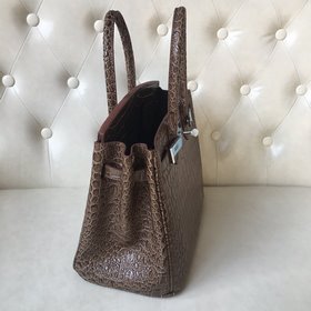 Hermès Осенне-зимний хит продаж, объемная сумка из платинового к