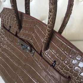 Hermès Осенне-зимний хит продаж, объемная сумка из платинового к