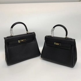 Hermès Kelly черный натуральный цвет Артикул： 0209618760 (25 см)