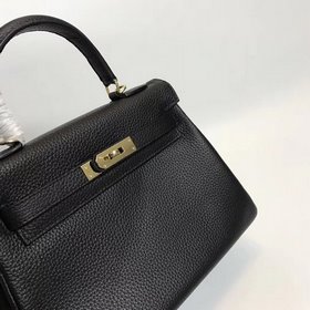 Hermès Kelly черный натуральный цвет Артикул： 0209618760 (25 см)
