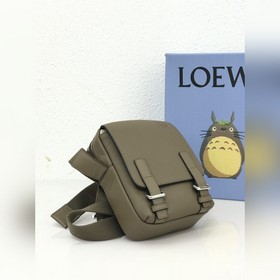 Luoyiwei Сверхмаленькая мужская сумка через плечо, цвет хаки, из