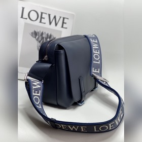 Luigi Loewe Новая сумка XS Mailman 2022 года Модель A74 Синий
