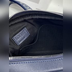 Luigi Loewe Новая сумка XS Mailman 2022 года Модель A74 Синий 