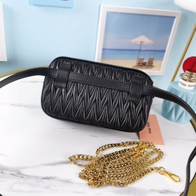 Miumiu Новейшая модель поясной сумки, артикул： 5BL005, классическ