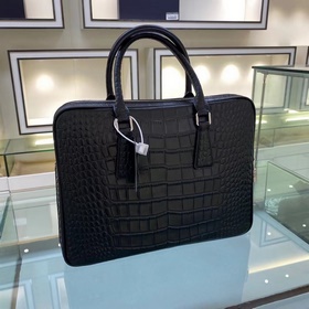 Новая модель мужской сумки Prada, модель 2VE366 с узором «страуси