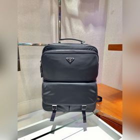 Prada Новый рюкзак Модель： 2VZ049 Эта тканевая сумка с отделкой