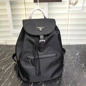 Рюкзак Prada Одиночная кожаная ручка, регулируемые тканевые плеч