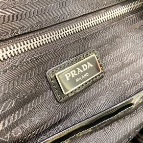 Новая мужская сумка Prada, модель： 2VZ084 Треугольный эмалевый ло