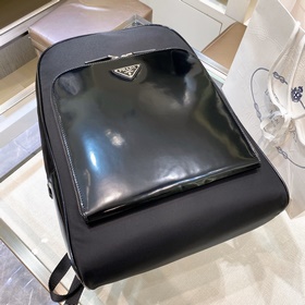 Новая мужская сумка Prada, модель： 2VZ084 Треугольный эмалевый ло