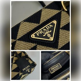 Prada Сумка из ткани с вышивкой Артикул： 1BA906 Мини-сумка Kille