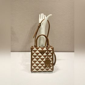 Prada Вышитая ткань Тоут-баг Артикул： 1BA355 Маленький размер с 