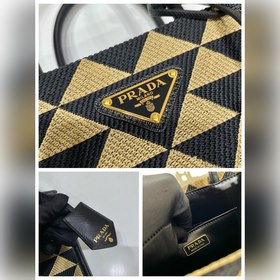Prada Вышитая ткань Тоут-баг Артикул： 1BA355 Маленький размер с 