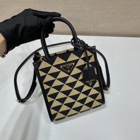 Prada Вышитая ткань Тоут-баг Артикул： 1BA355 Маленький размер с 