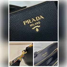 Prada Новая сумка с двумя ремнями Модель： 1BA111 Двойные ремни Э