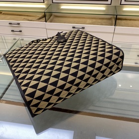 Prada сумка из вышитого материала, модель 1BA356, большая, без д