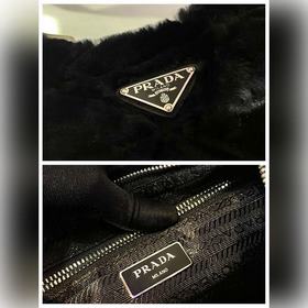 Prada Пушистая сумка «три в одном» Артикул： 1BC151 Эта пушистая 