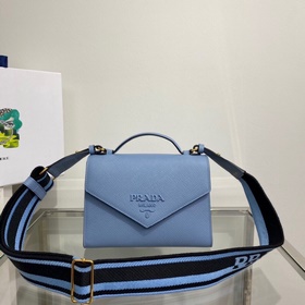 Новая сумка через плечо PRADA, модель 1BD317, сумка из кожи Saffi