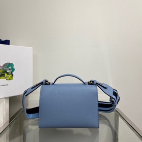 Новая сумка через плечо PRADA, модель 1BD317, сумка из кожи Saffi