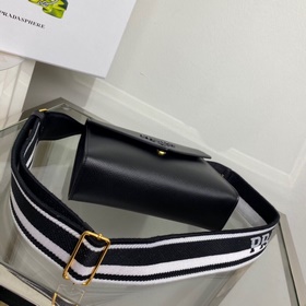 Новая сумка через плечо PRADA, модель 1BD317, сумка из кожи Saffi