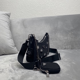 Prada Сумка «три в одном» с вышивкой и блестками Новая модель по