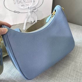 Prada Самая популярная сумка Hobo 3 в 1 (полностью из кожи) Сумка