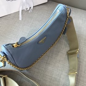 Prada Самая популярная сумка Hobo 3 в 1 (полностью из кожи) Сумка