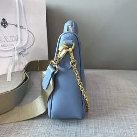 Prada Самая популярная сумка Hobo 3 в 1 (полностью из кожи) Сумка