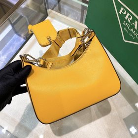 Prada Самая популярная сумка Hobo 3 в 1 (полностью из кожи) Сумка