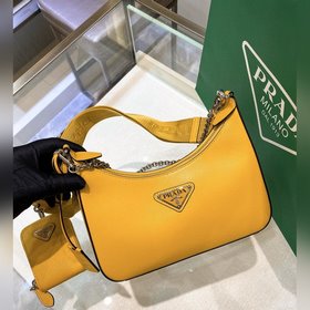 Prada Самая популярная сумка Hobo 3 в 1 (полностью из кожи) Сумка