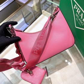 Prada Самая популярная сумка Hobo 3 в 1 (полностью из кожи) Сумка