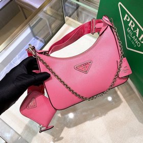 Prada Самая популярная сумка Hobo 3 в 1 (полностью из кожи) Сумка