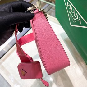 Prada Самая популярная сумка Hobo 3 в 1 (полностью из кожи) Сумка